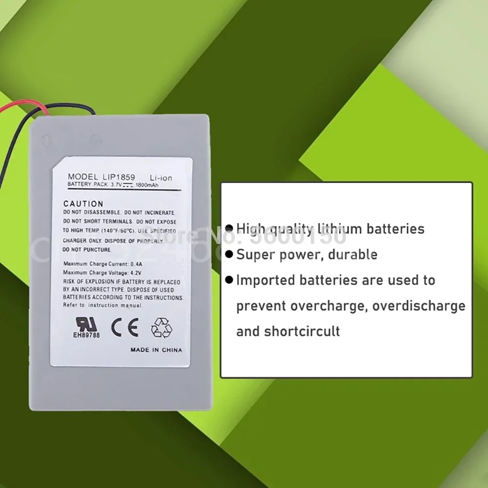 3.7V 1800mAh LIP1359 Lithium Battery with USB Cable for Sony PS3 PlayStation3 PS3 Wireless Controller Rechargeable Batteria