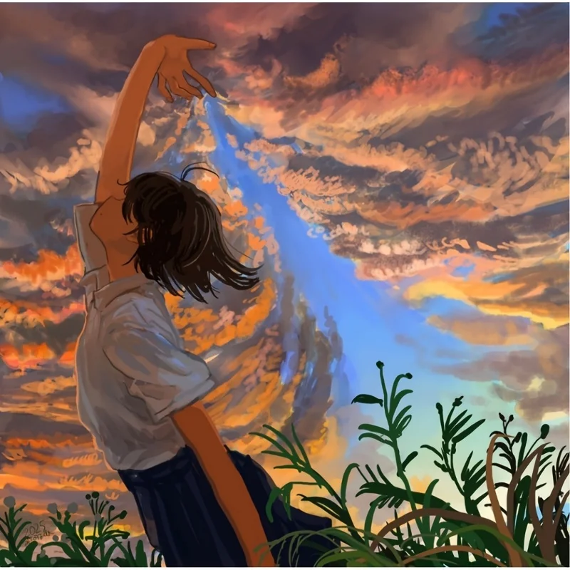 

500/1024PCS Jigsaw Puzzles Girl Clears The Clouds Puzzle Modern Home Decor Family Leisure Interactive Gift Birthday Gifts