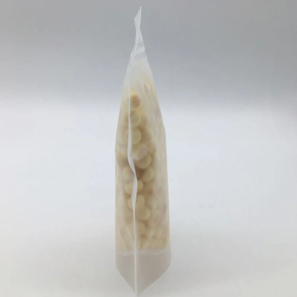 

100Pcs Transparent Self Seal Bags Food Grade Pet Pe Stand Up Plastic Storage Pouches Clear Reclosable Seal Bags for Food Candy