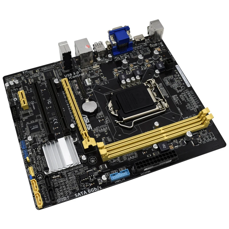 Imagem -04 - Motherboard Bm6ad Dp_mb Suporte Core i7 i5 i3 Pentium Celeron Ddr3 1600 Mhz Lga 1150 Mainboard Asus-h81m-c