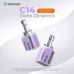 10pcs Lithium Disilicate Lodden Dennoos C14 Dental Lab Glass Ceramic Blocks HT/LT/MT for Sirona Cerec Veneer Dentistry Materials