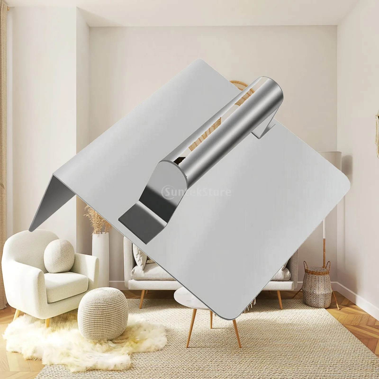 Corner Trowel Stainless Steel Corner Finishing Trowel Tool 90-Degree Anti-Rust for Plasterers, Putty Work, Wall Repair