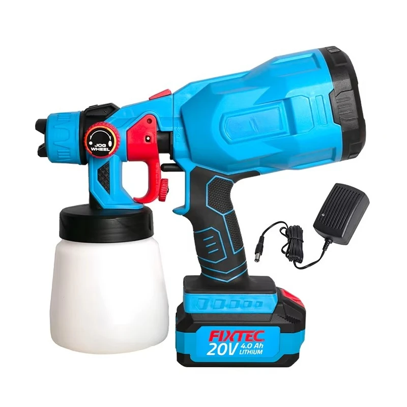 800mL 20V Cordless Multi Function Spray Gun Electric Hand Held Paint Sprayer for Home and Outdoors/Painting Projects