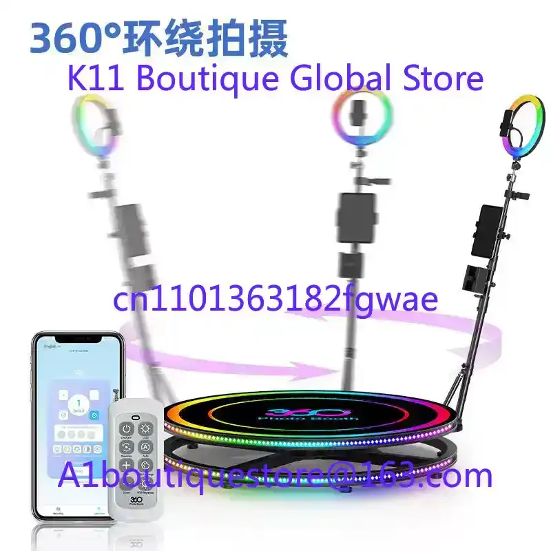 

360 Photo Booth, Automatic Rotation Shooting 360 Photo Booth APP Control