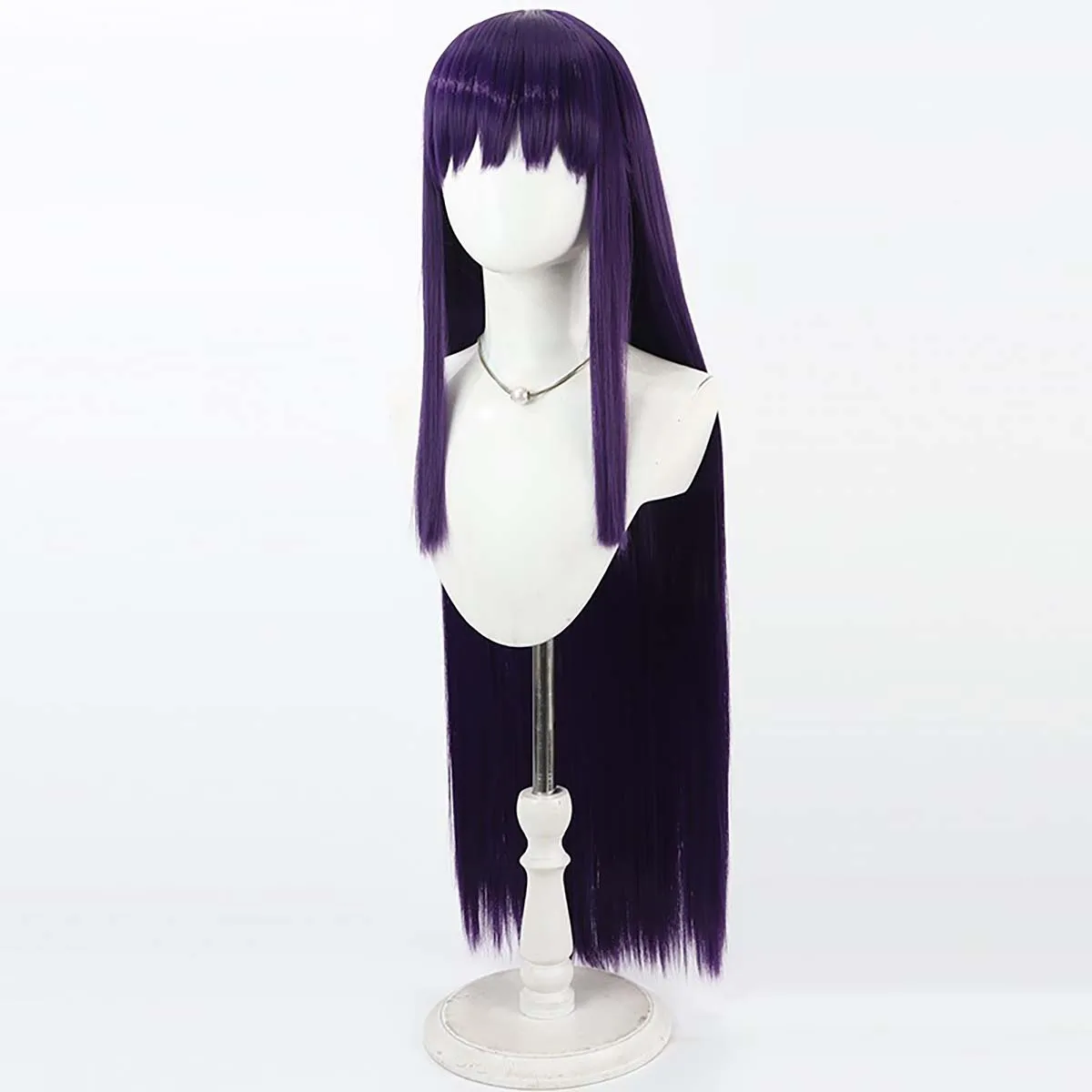 Mulheres Anime Solo Leveling Esil Radiru Roleplay Peruca roxa longa e reta