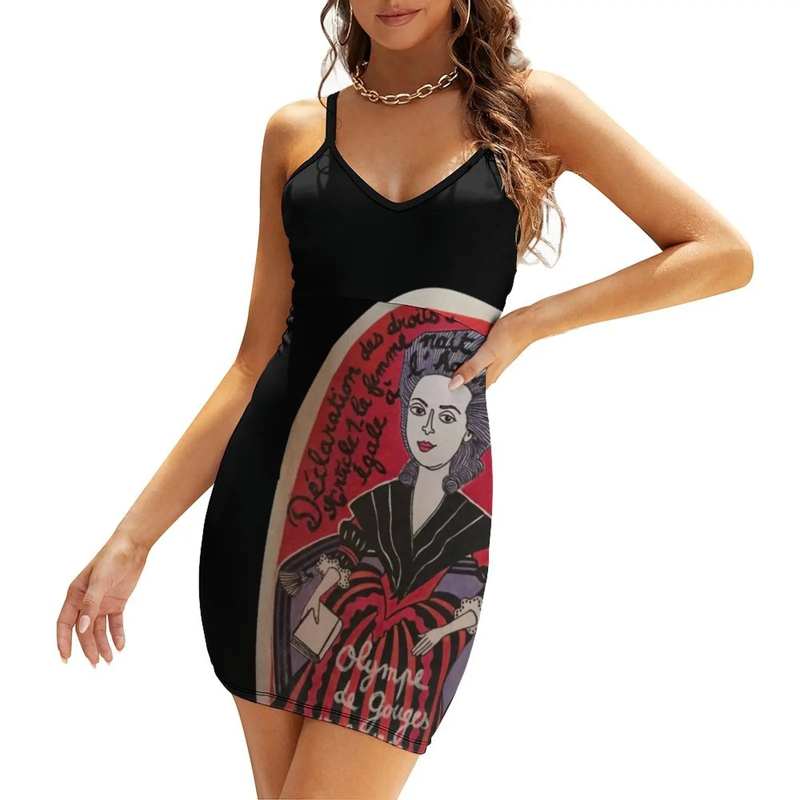 

Olympe de Gouges street art Sling Dress Dance dresses women's fashion dresses summer dress korean women womens clothing