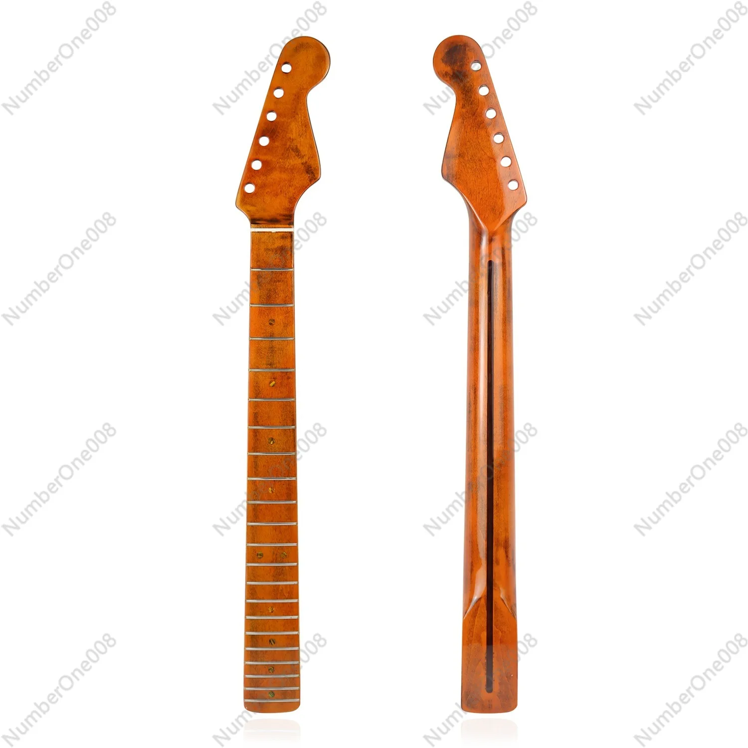 [Color Bright] 21/22 Pins Electric Guitar Neck Canadian Maple Handle, Integrated Fingerboard for ST