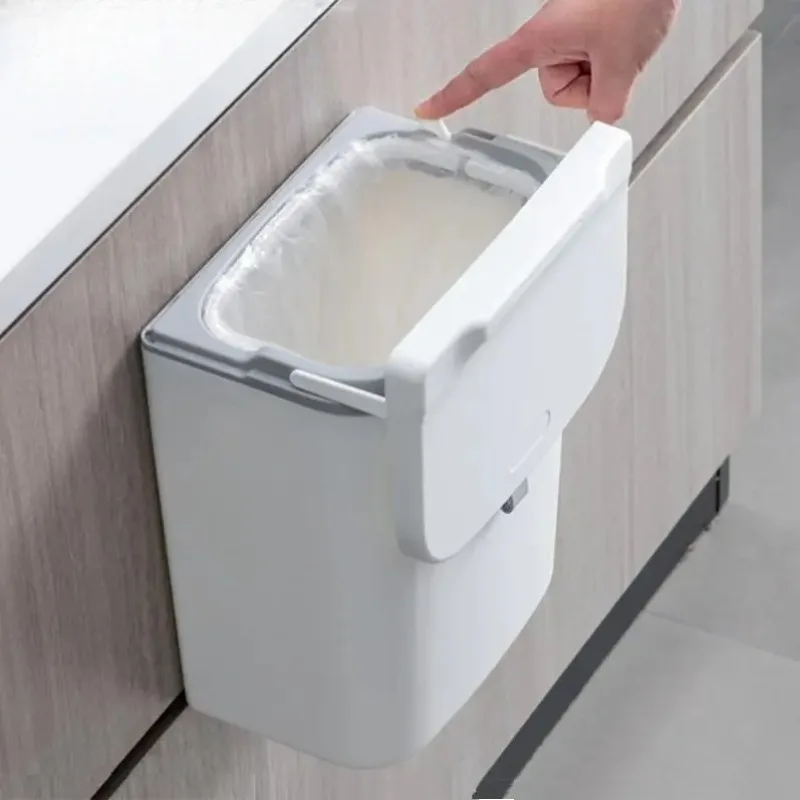Auto-Packing Trash Can - Stainless Steel Touchless Bin, Wall/Under Cabinet Large Capacity for Kitchen&Bathroom Waste Management