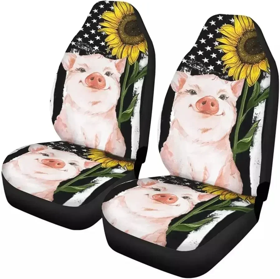 

Divertido Juego Fundas Para Asiento Coche Con Diseño Cerdo,Fundas Para Asiento Tipo Cubo Con Banra Americana Y Gir