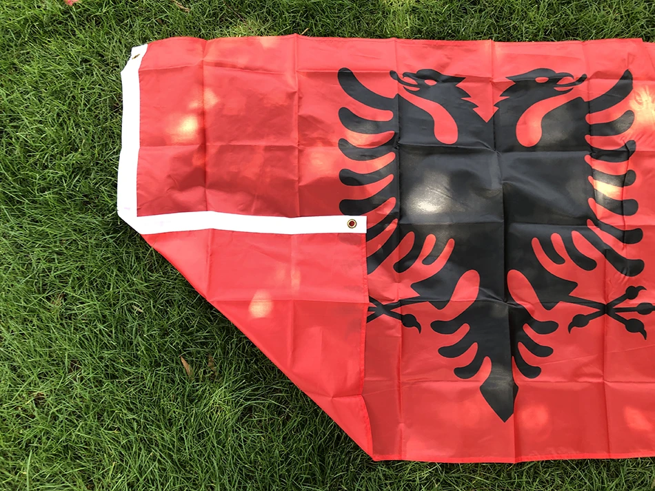 SKY FLAG Albania Flag 3x5 ft Flag of Albania 90x 150cm High Quality Double printed hanging Polyester Albania National Flag