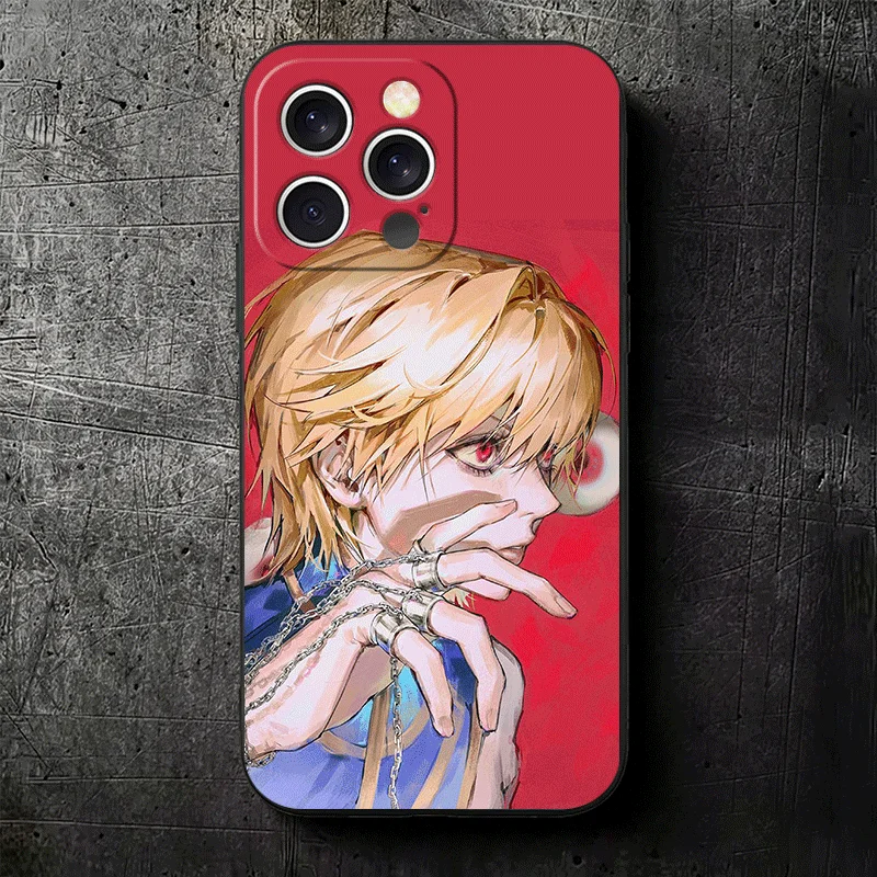 Hunter X-Hunters Kurapika Soft Phone Case for iPhone 11 13 14 15 16 Pro Max 17 Air 16E 12 Mini 7 Black Fundas Back Cover view 6