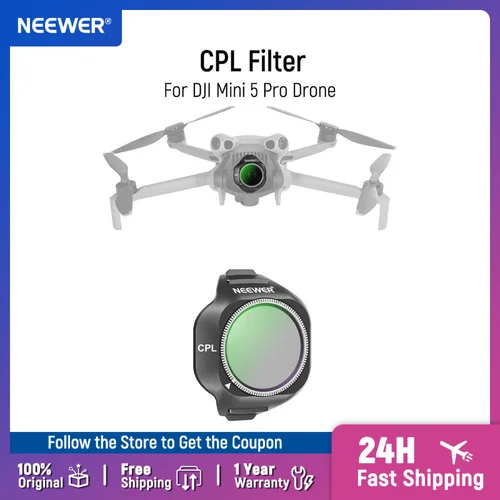 NEEWER-filtro CPL, polarizador Circular ajustable, filtro de lente, accesorios de fotografía aérea para Dron DJI Mini 5 Pro