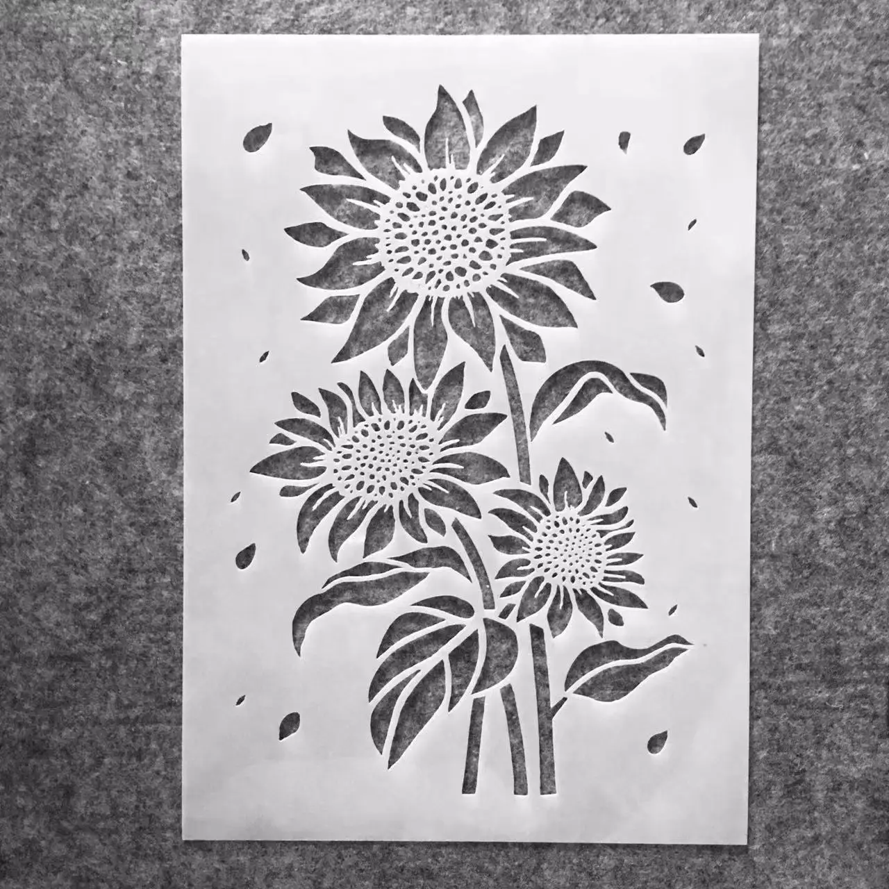 A4 29*21cm Sunflower DIY Layering Stencils Wall Painting Scrapbook Coloring Embossing Album Decorative Template
