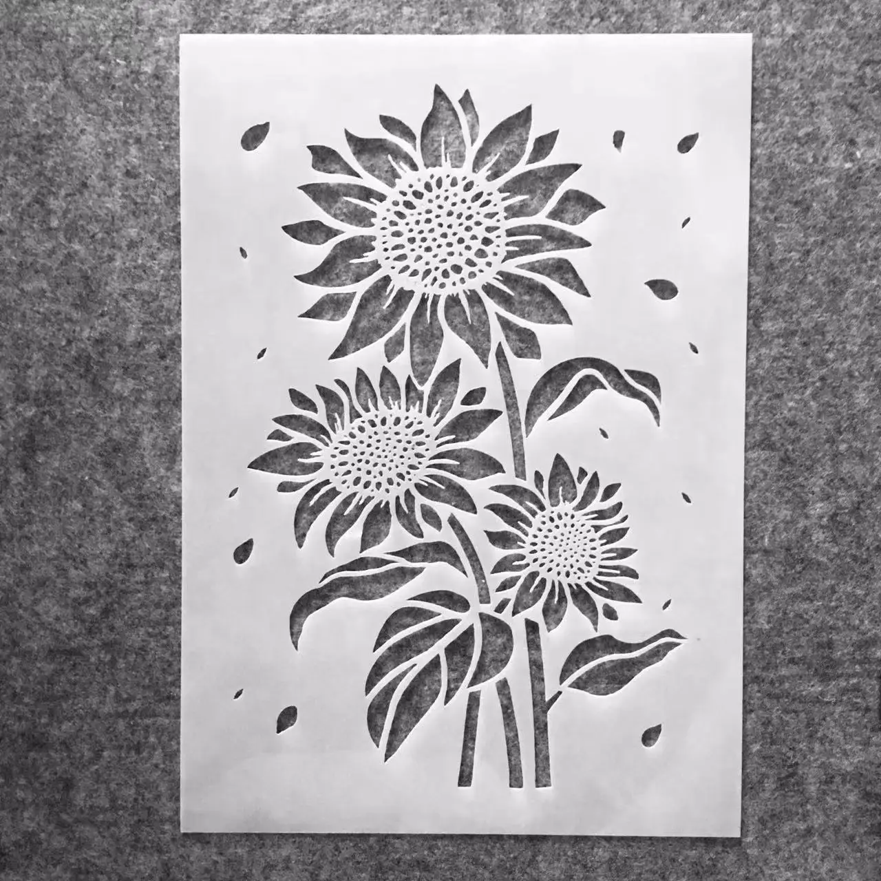 A4 29*21cm Sonnenblume diy Schichtung Schablonen Wandmalerei Sammelalbum Färbung Prägung Album dekorative Vorlage