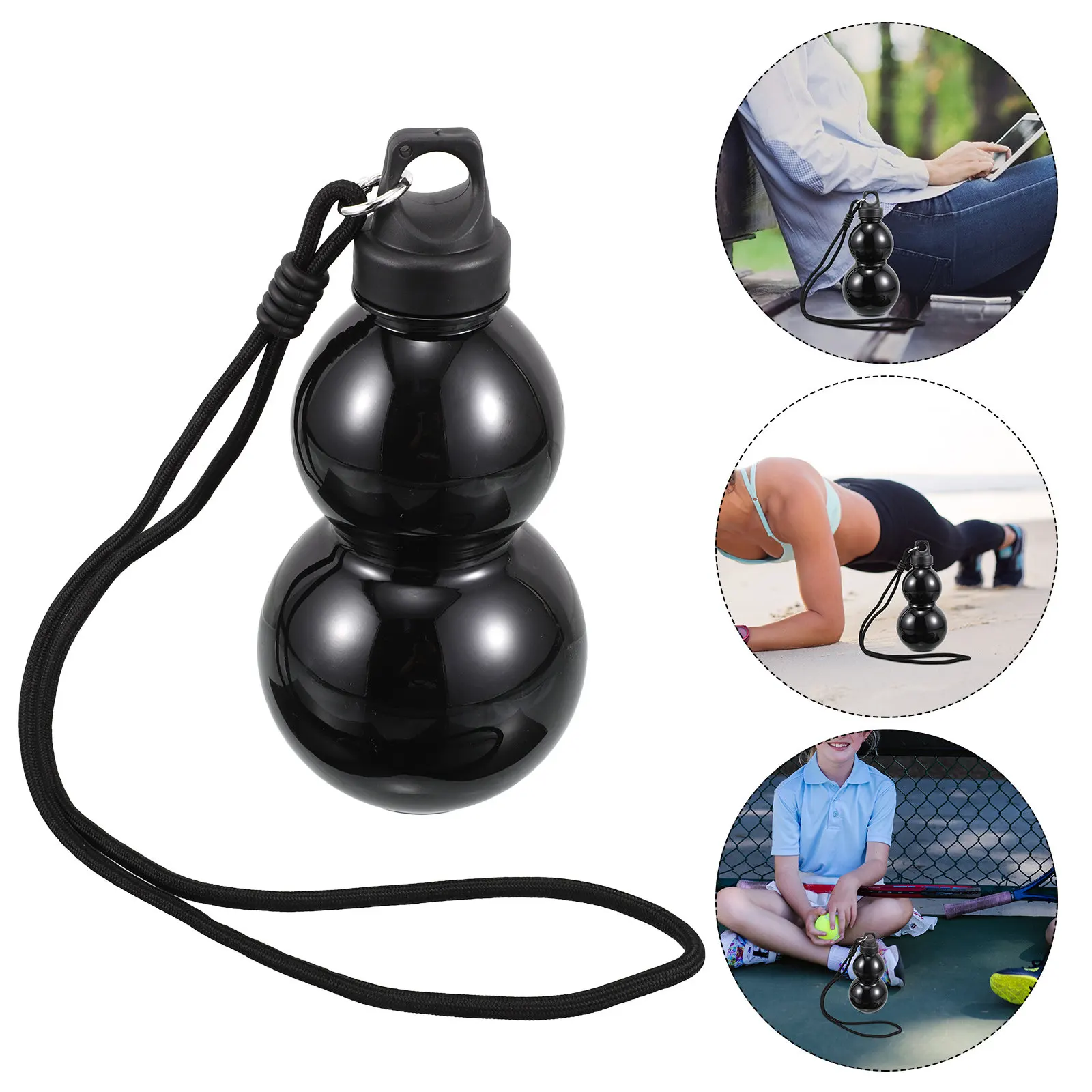 Eye-Catching 800Ml Sports Water Bottle Gourd Shaped Large Capacity Portable Drinking Gourd for Gym Travel Office Stylish Chinese
