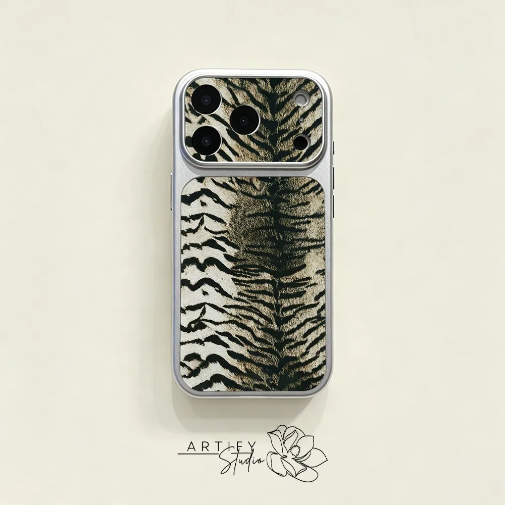 Fragola Rustic Tiger Stripes Phone Case For iPhone 18 17 Air 16 15 14 13 12 11 Pro Max Pro Dustproof Hard Skin texture