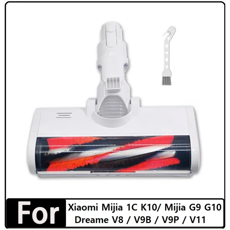 Electric Brush Head for Xiaomi K10/G10 Xiaomi 1C Dreame V8/V9B/V9P/V11/G9 Carpet Brush Vacuum Cleaner Parts