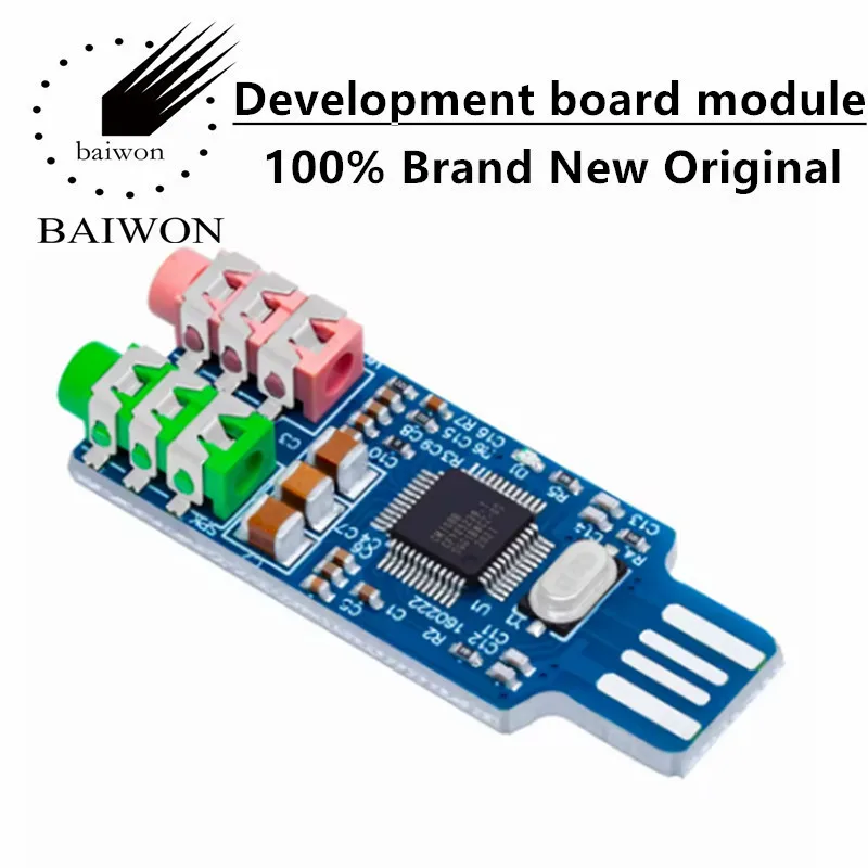 CM108 USB-накопитель Бесплатная звуковая карта для портативного компьютера Модуль внешней звуковой карты с разъемом для микрофона 3,5 мм CM108 USB-накопитель Бесплатная звуковая карта для портативного компьютера Модуль внешней звуковой карты с разъемом для микрофона 3,5 мм