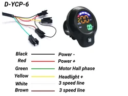 Pantalla LED para patinete eléctrico, medidor de velocidad, tablero de instrumentos, registro independiente, accesorios para bicicleta, 24V, 36V, 48V, 60V, 72V