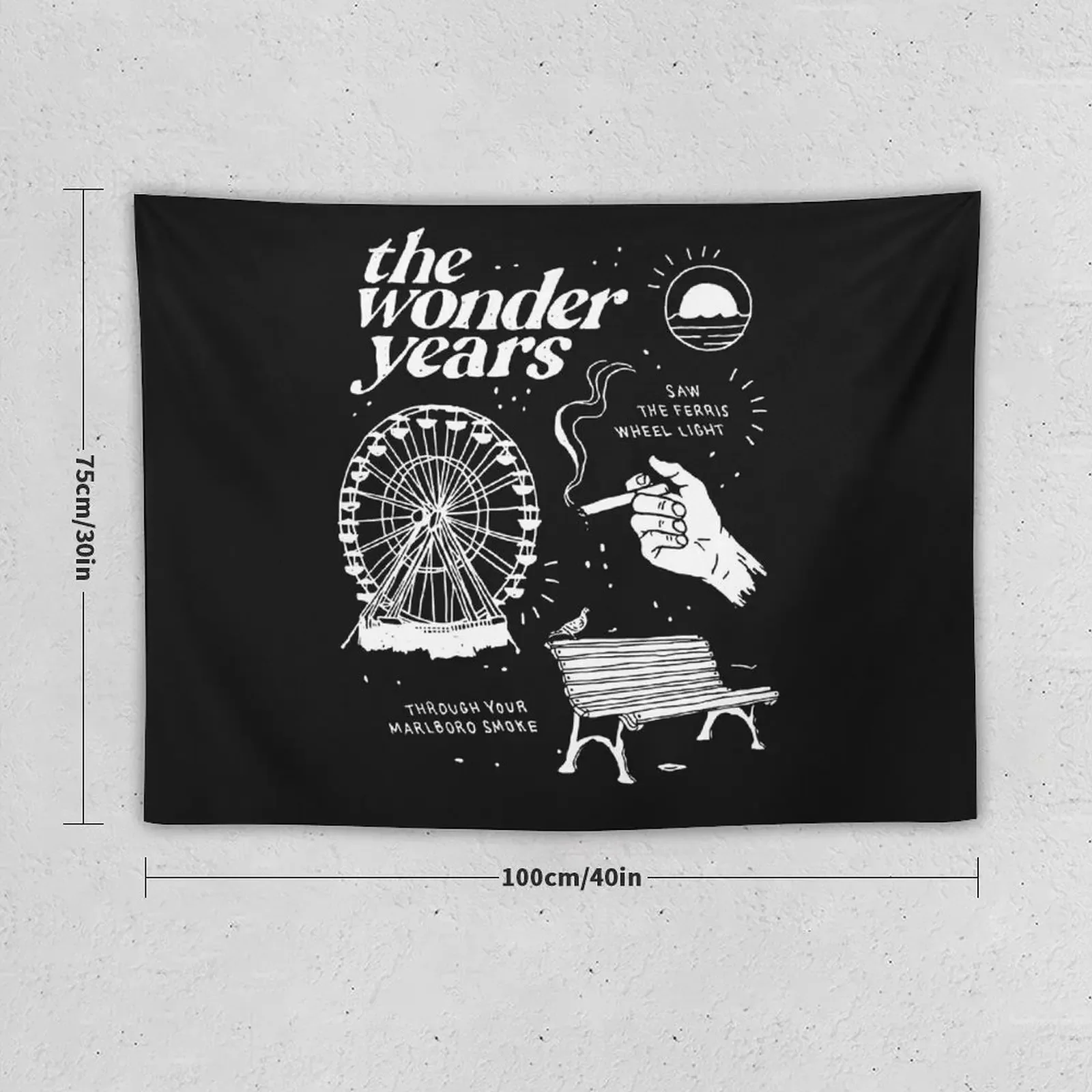 the wonder years shirt Tapestry Decor For Room Wall Decor Hanging Tapestry