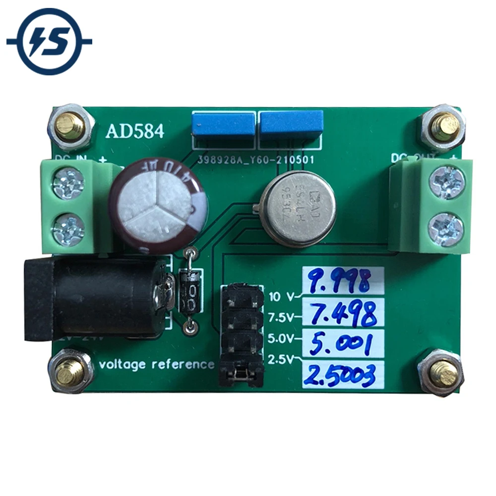 

AD584 Voltage Reference Board Precision Calibration 4 Channel DAC ADC Replace Work on 2.5V/7.5V/5V/10V for Multimeter Voltage