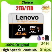 Lenovo Micro TF/SD Memory Card 2TB 1TB V30 U3 128GB 512GB SD Card SD/TF Flash Card Class 10 Memory Card For Nintendo Switch