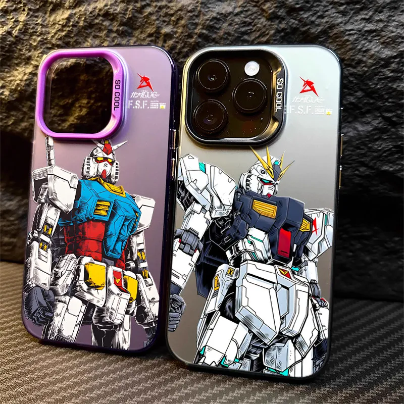 Mobile Suit Gundam anime peripherals for iPhone 17 16 15 14 13 12 11 Pro Max mobile phone protective case