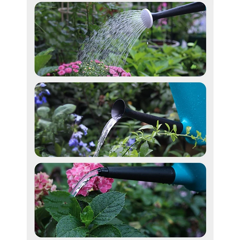 Doings 5L Garden Watering Can Green Wash Watering Cans, 3-In-1 Watering Can with Sprinkler Head for Outdoor Plant Watering