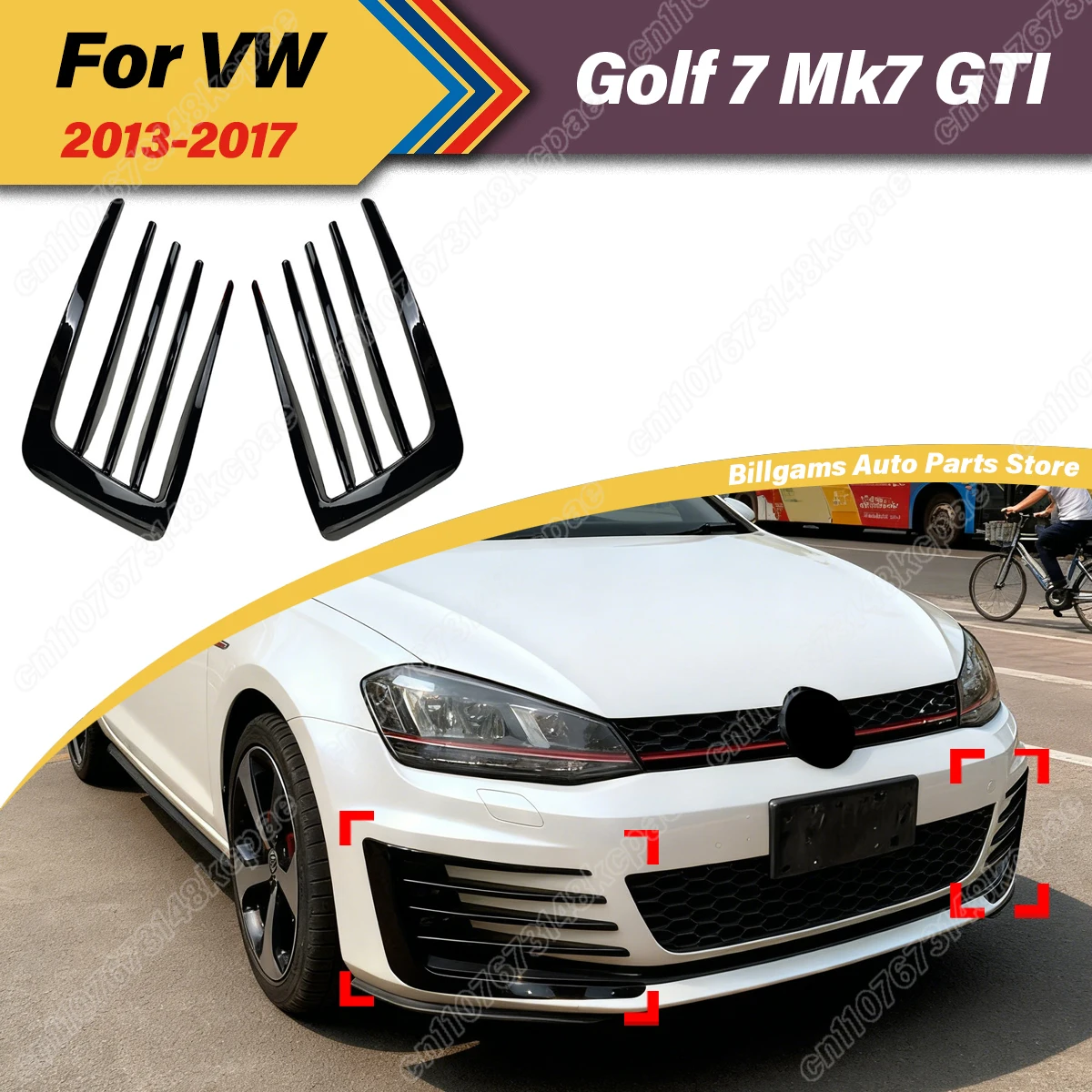 

For VW Volkswagen Golf 7 Mk7 GTI 2013 2014 2015 2016 2017 Automobile Front Fog Lamp Strip Side Wind Knife Deocration Body Kit