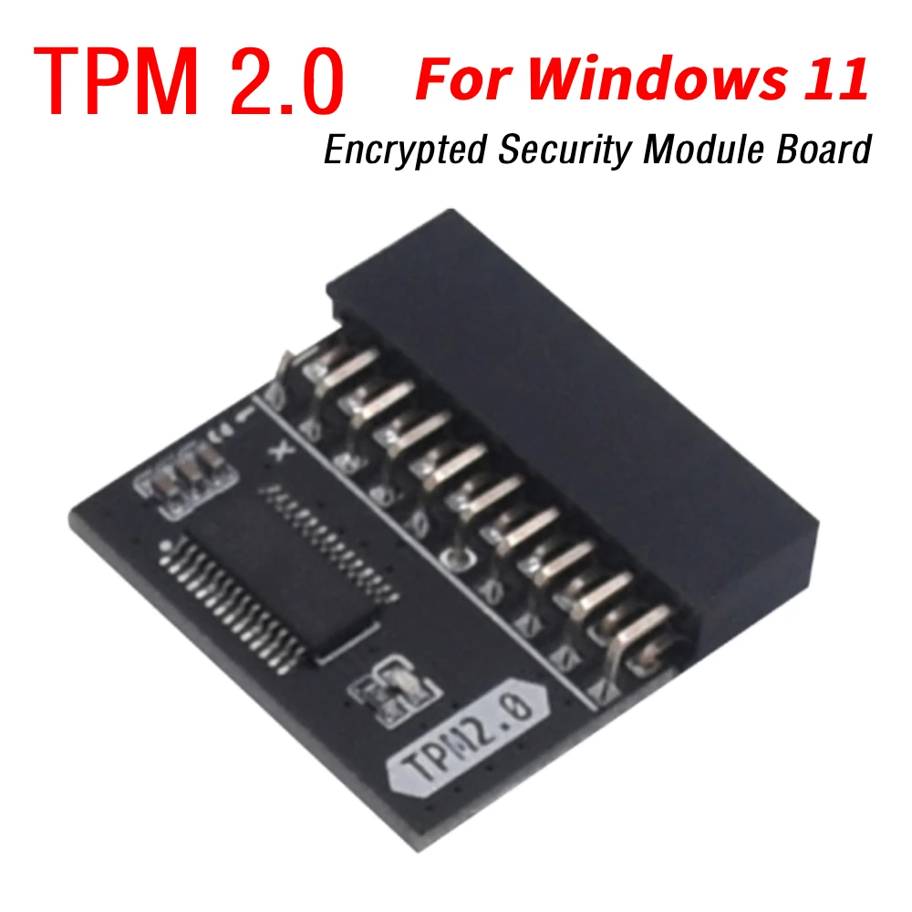 TPM2.0 Modul TPM 2.0 Verschlüsselung Sicherheitsmodul TPM 2.0 Modulplatine für ASUS Gigabyte Motherboard für Windows 11