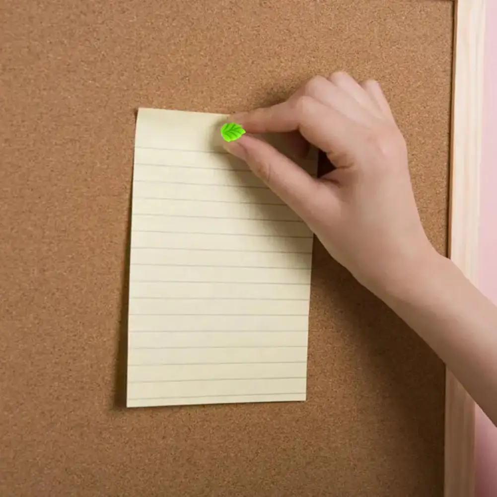 دبابيس دفع متعددة الأغراض لوحات الفلين ، شكل ورقة عملية ، لوحة الرسائل ، دبابيس دفع لطيف الصورة ، اللوازم المدرسية ، 20 قطعة