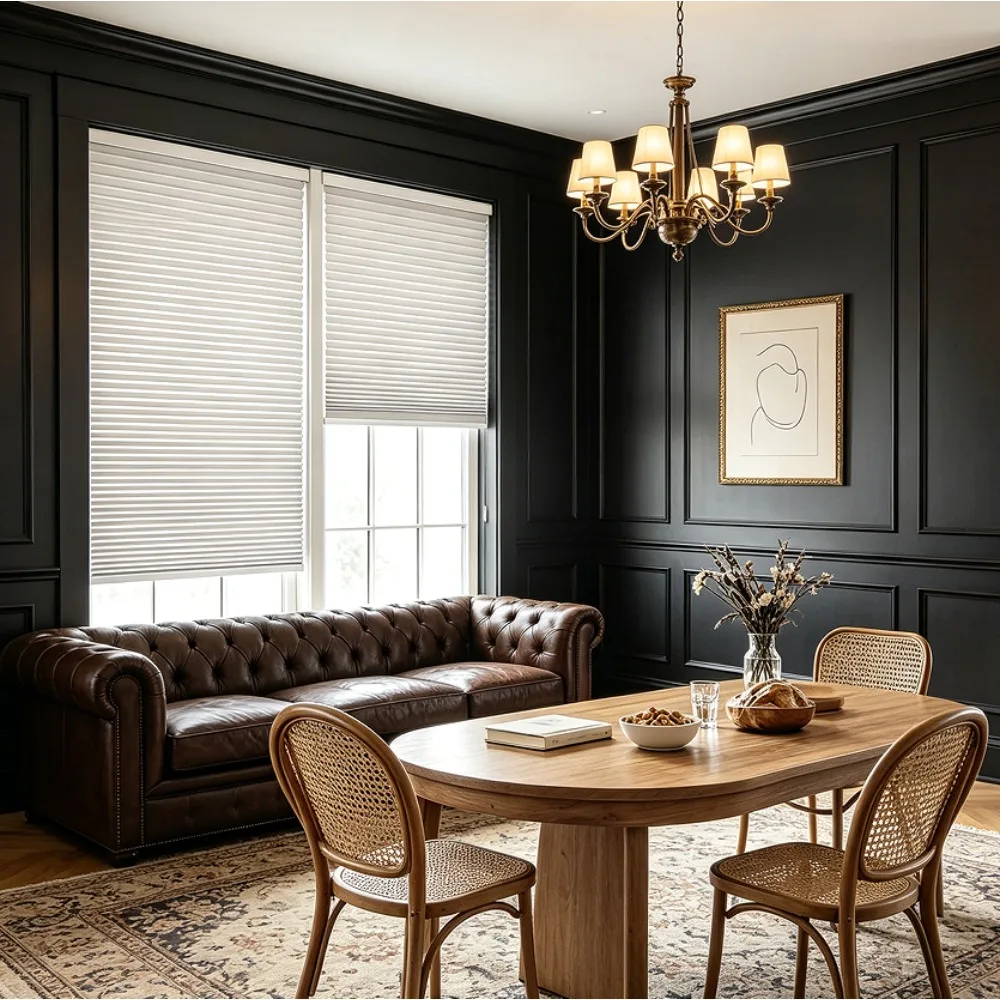Modern Fashion Honeycomb Blinds Blackout Shades Double Cells Pleated Blind Without Drilling Perforations Window Home Custom Size
