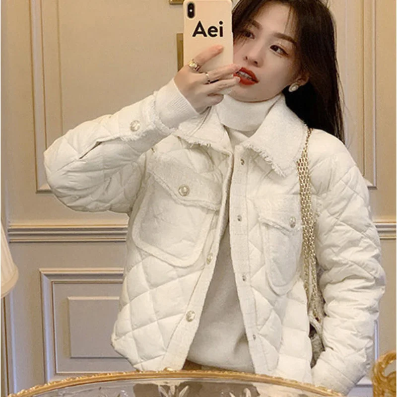 Trend Cropped Winter Puffer Coat for Women 2024 Cold Coats Sale Ladies Down Jacket Very Warm Padding Parkas Jackets Short Padded