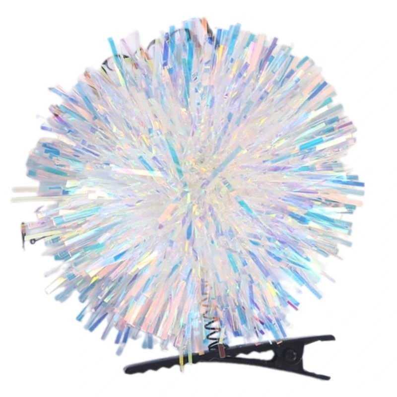 39BC Children Hairpins Hair Clip Sparkling Balls for Kid Stage Wear Creative Glitter 2000s Girls Headdress