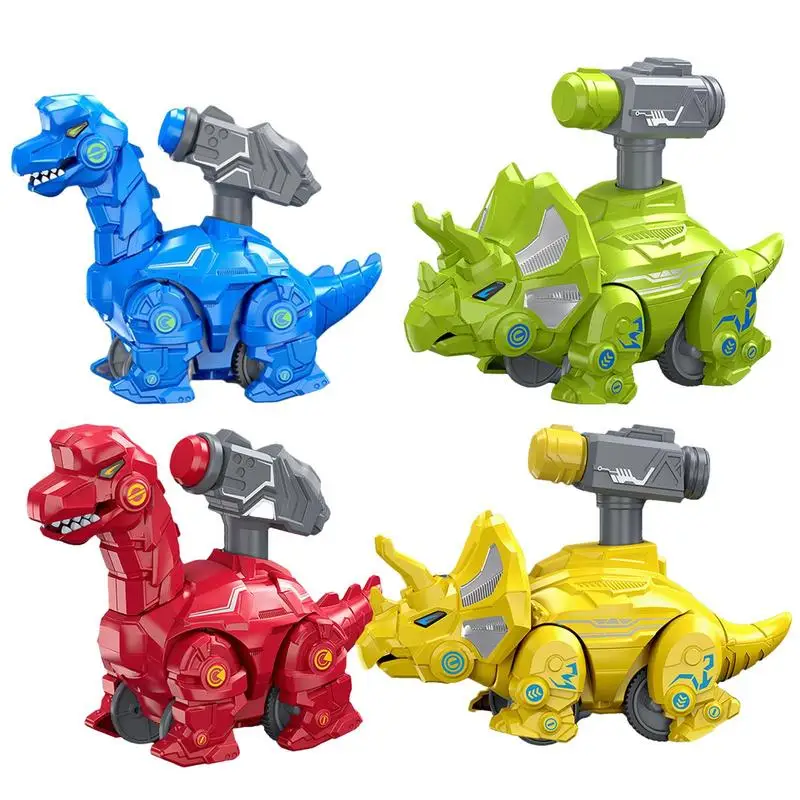 Animal Car Toys Dinosaur Press And Go Toys Portable Cute Animal Toys Educational Vehicle Toys For Home Kindergarten