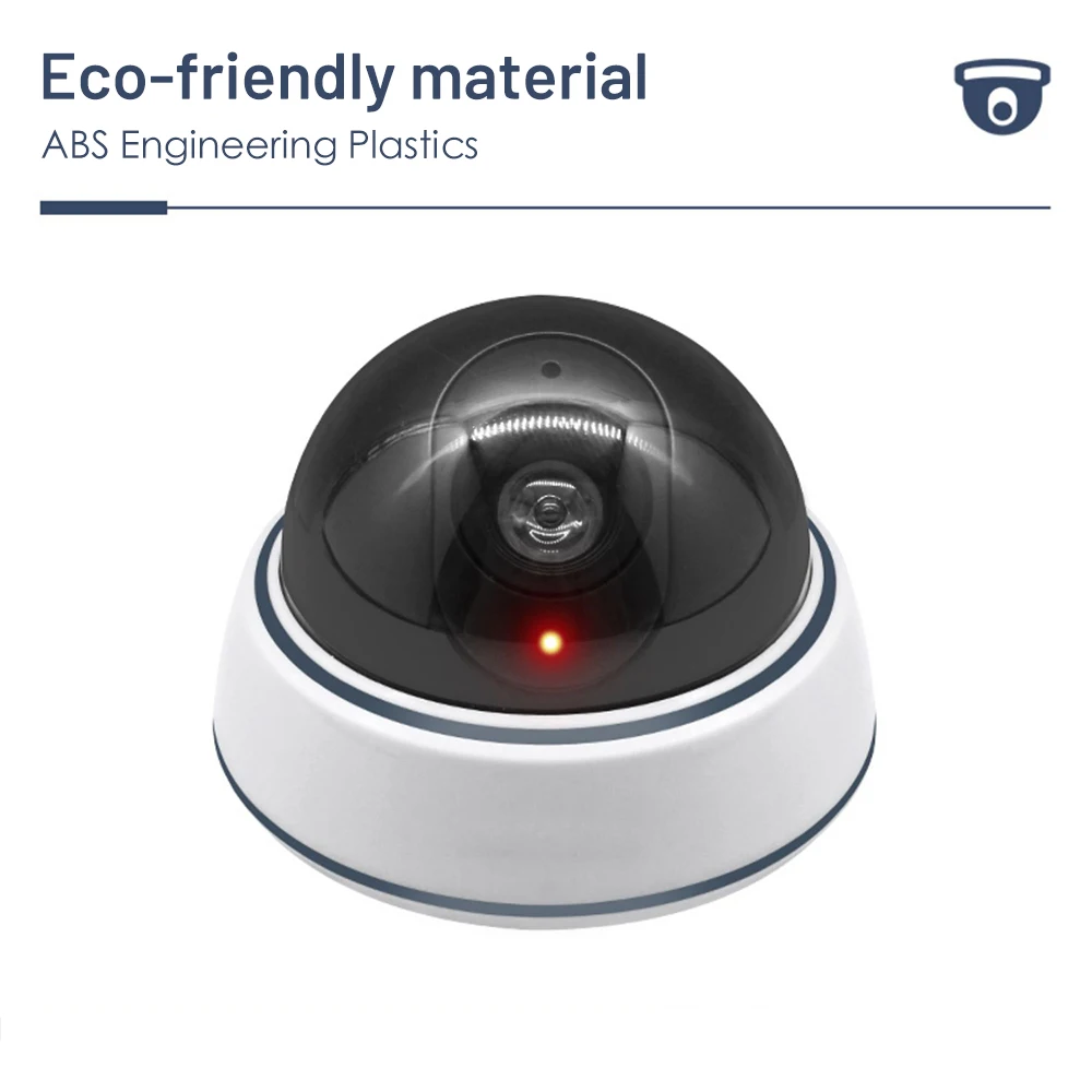 Home Security Dummy Camera Fake Dome CCTV Camera Video Surveillance Protection Camera Indoor with Blinking Red LED Indicator