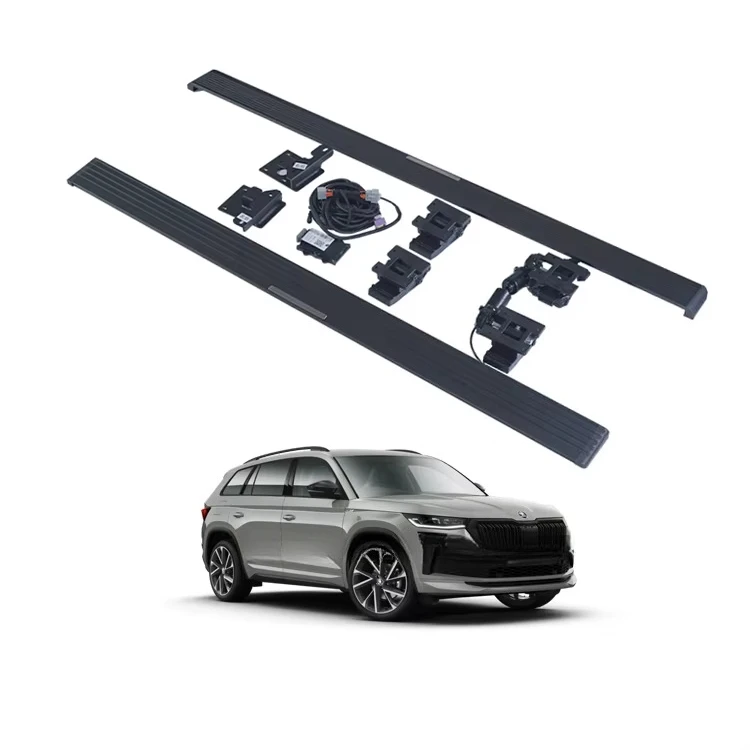 

Skoda Kodiak 2017 + Electric Side Pedal Waterproof Running Board Automatic Power SUV Pedal Board