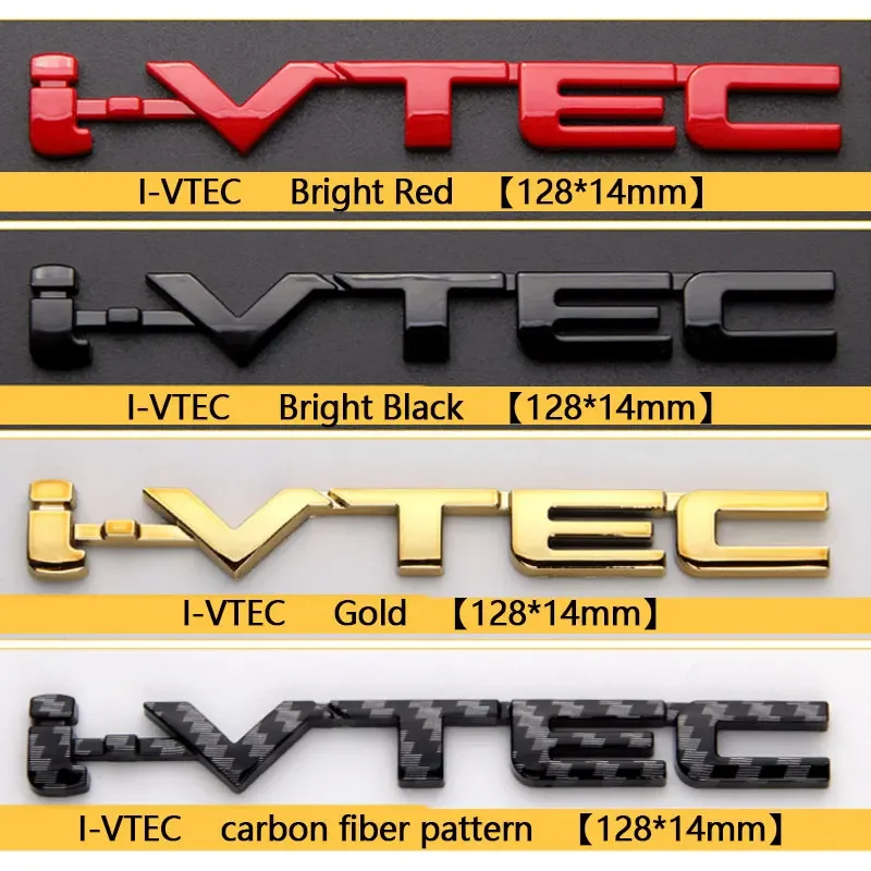 For HONDA series CIVIC Accord CITY FIT fit refir i-VTEC JAZZ 4WD logo letter car stickers English label rear trunk accessories