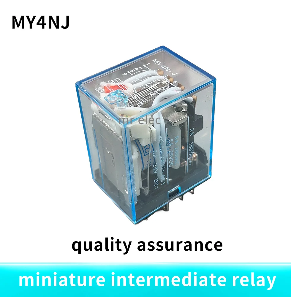 1PCS MY4NJ relay HH54P MY4N-J 14 Pin AC/DC 12V 24V 36V 48V 110V 220V 380V Mini Relay Intermediate Electromagnetic Relay
