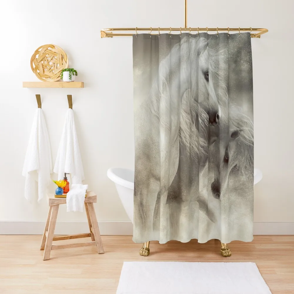 Arabian Horses Sandstorm Shower Curtain Elegant Bathroom Bathroom Shower Luxury Bathroom Shower Curtain