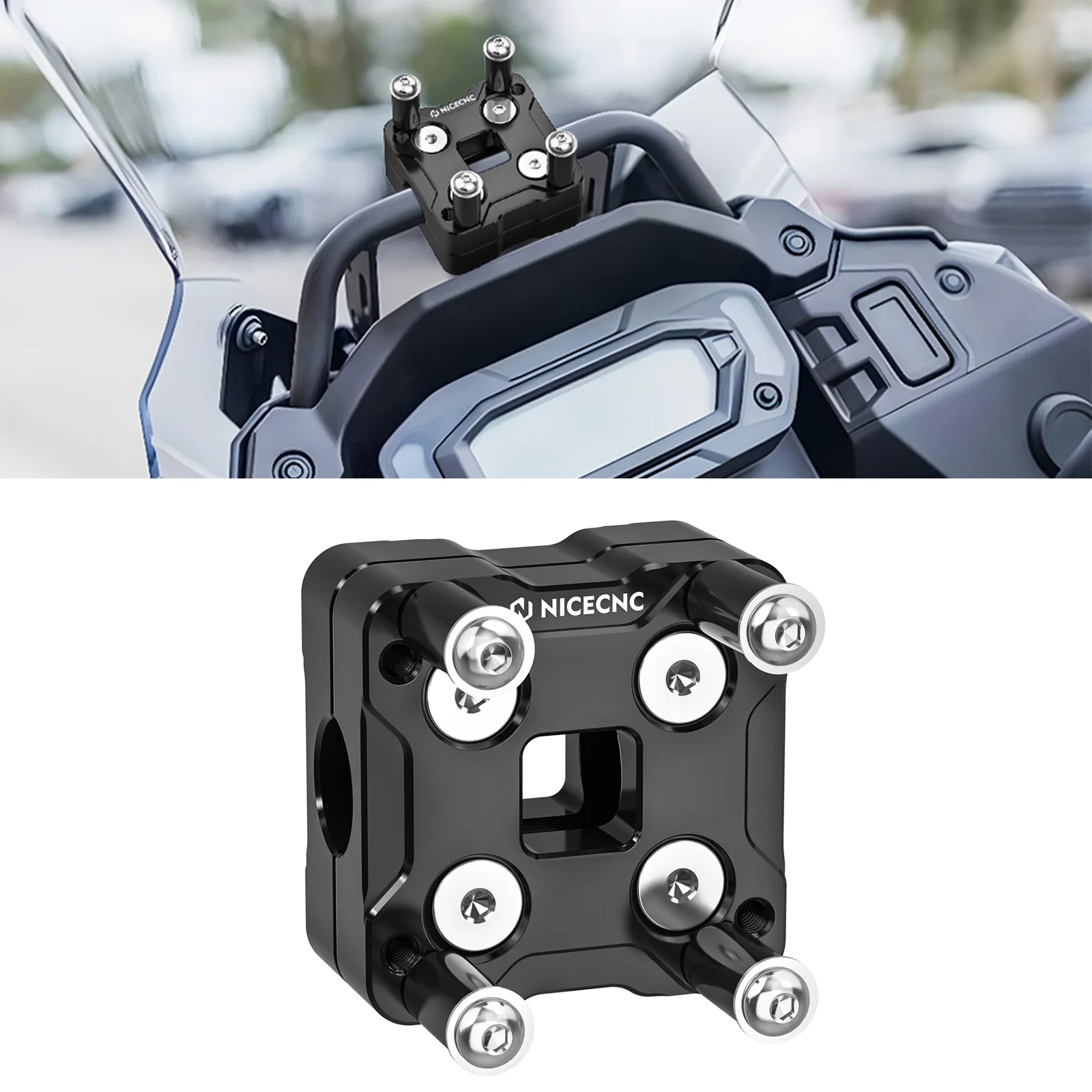 Nicecnc Gps Telefoon Mount Versterkers Houder Fit 14Mm Stuur Voor Kawasaki Klr650 Klr 650 2022-2023