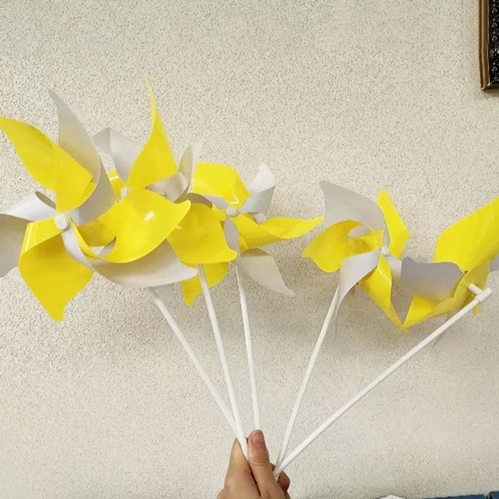 

Windmill Decoration Mini Pinwheels Portable Home Ornaments Plastic Outdoor Child Garden