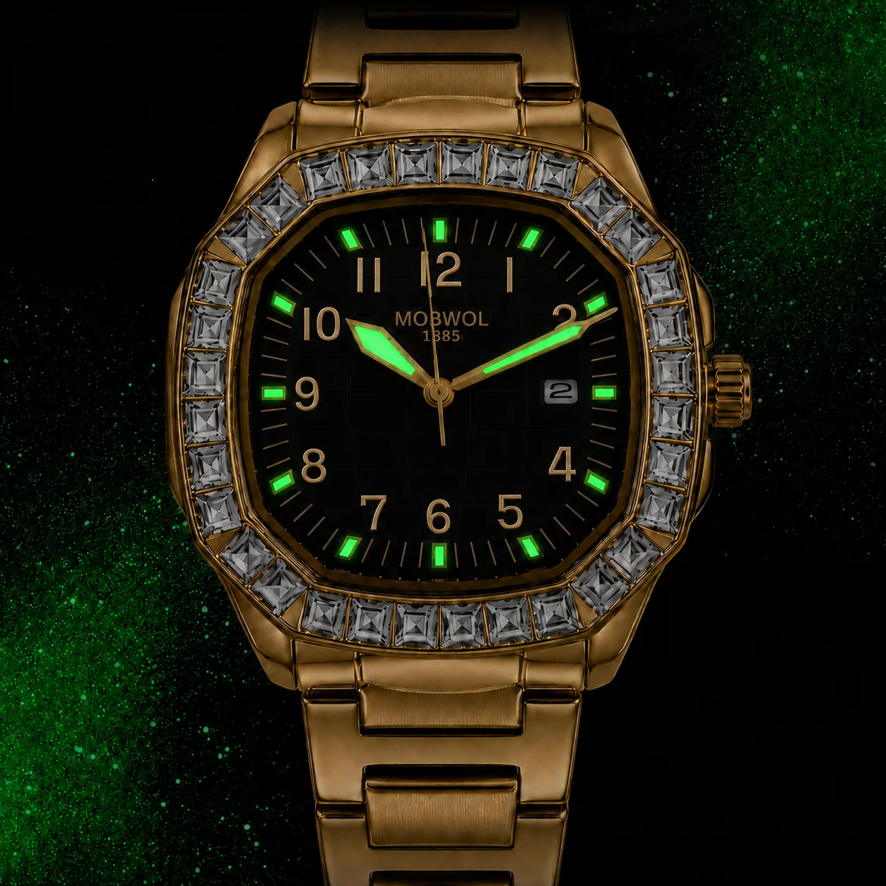 Новые мужские роскошные кварце – обзор и цена Luxury Watch Gold And Black