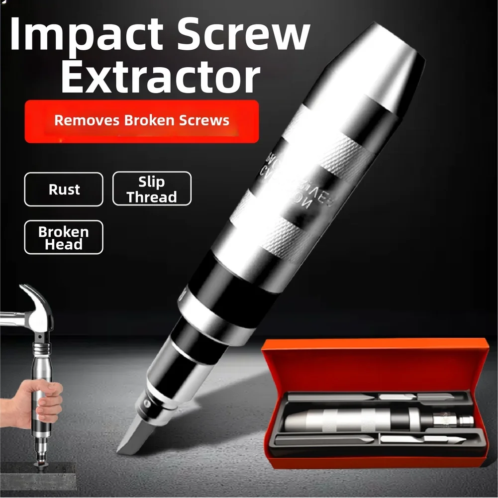 Screwdriver Set For Stuck Rusted Stripped Screws Removal With For Impact Driver Home Repairing Tool Accessories