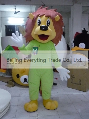 

Новинка 2026 года, Лидер продаж, необычный костюм талисмана льва из пенопласта для взрослых, плюшевое рождественское нарядное платье, костюм талисмана на Хэллоуин