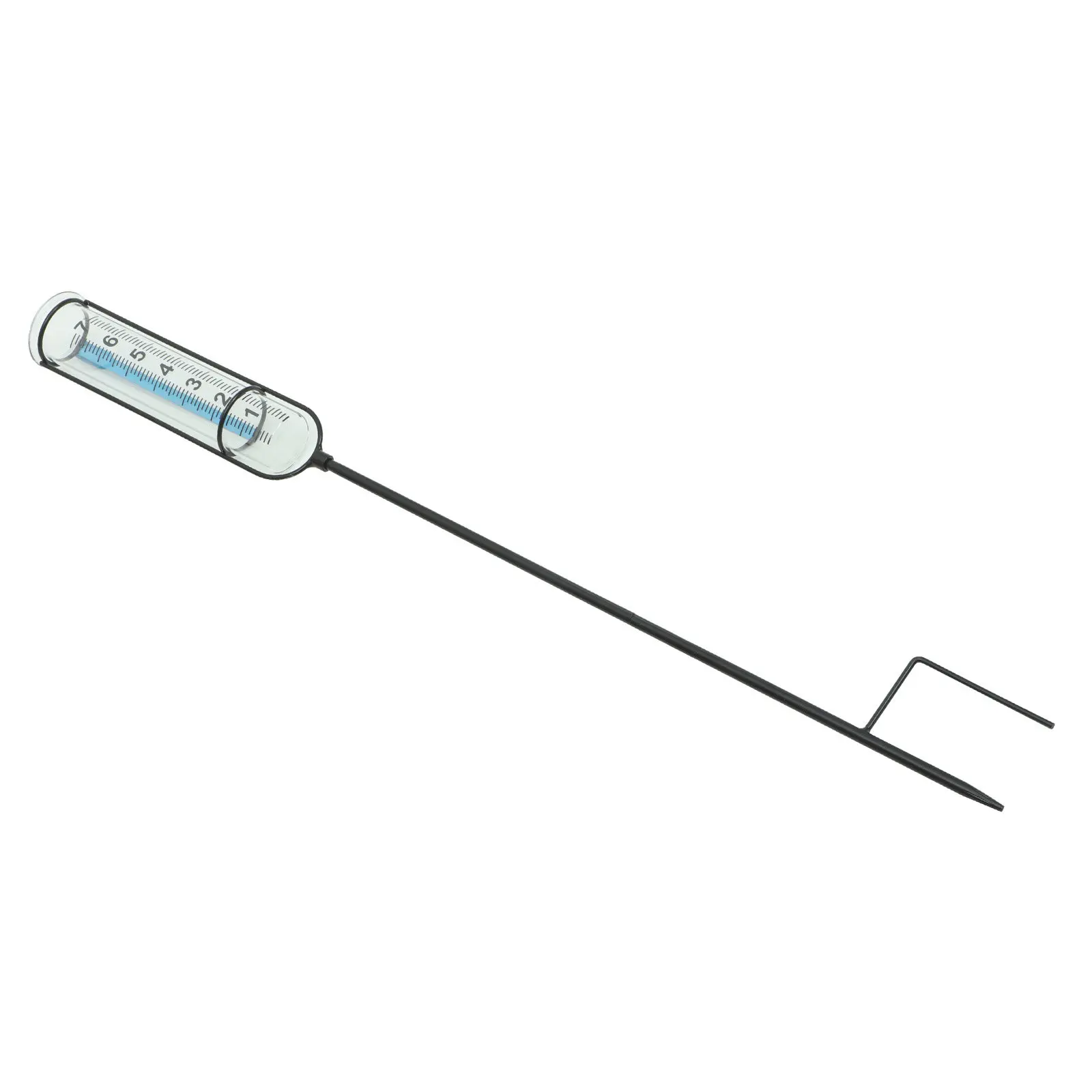 Professional Outdoor Rain Gauge for Garden Lawn Yard Accurate Precipitation Measurement Clear Number Scale Metal Stake