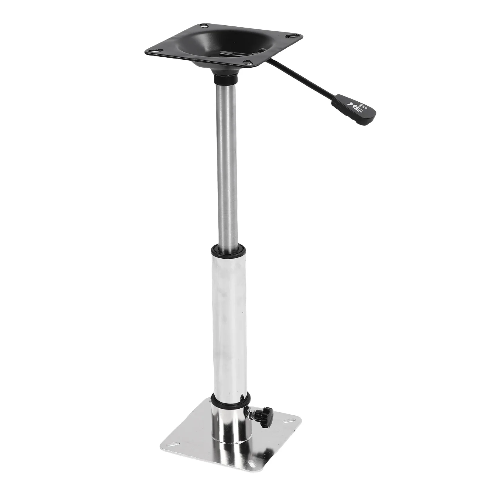 Boat Seat Pedestal Base Mount Kit Stainless Steel Boat Seat Pedestal Mount Detachable 360 Degree Rotatable Flexible for Yachts