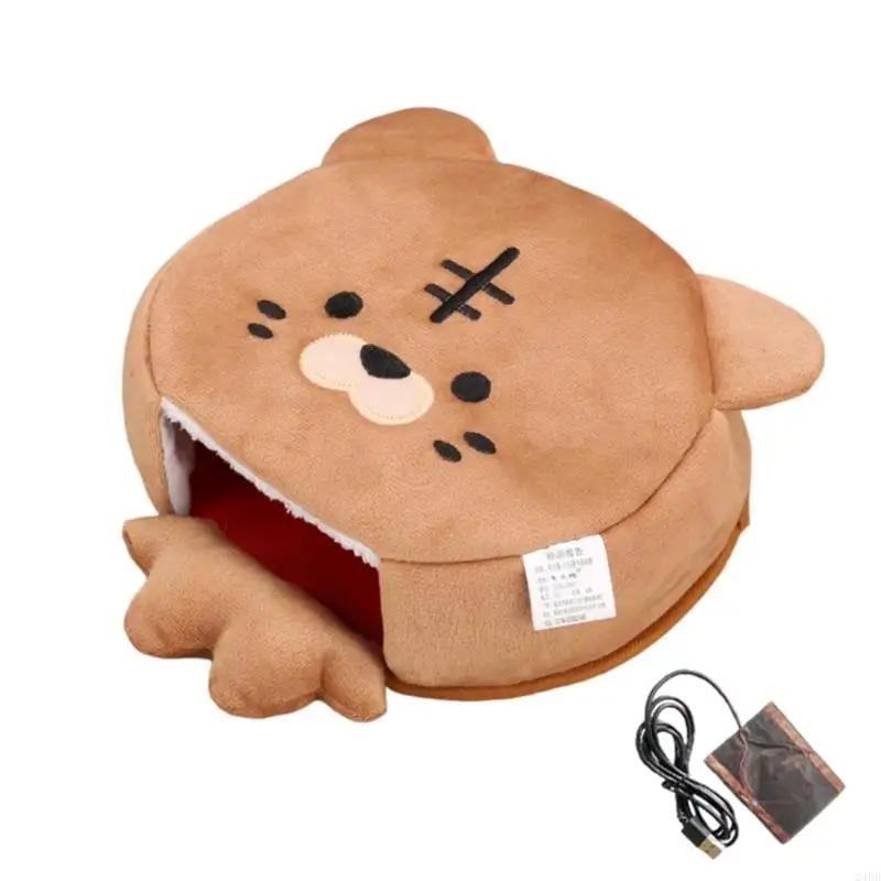 

Эргономичный коврик для USB-мыши с двухслойной плюшевой тканью и регулируемой опорой для запястий для зимних рабочих мест 24BB