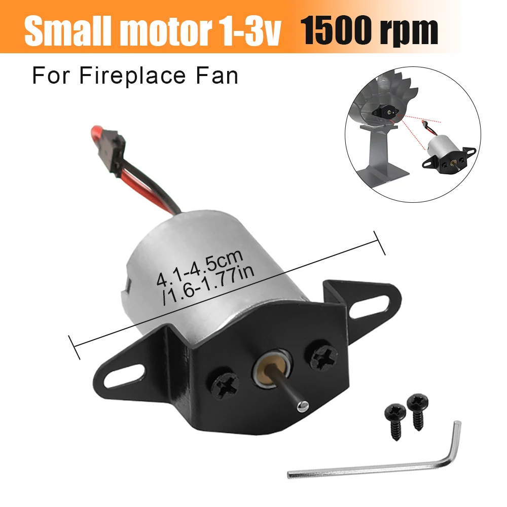 Universal Fireplace Fan Motor Wood Stove Fan General Fireplace Accessories Replacement 1500RPM Electric Power Generator Motor