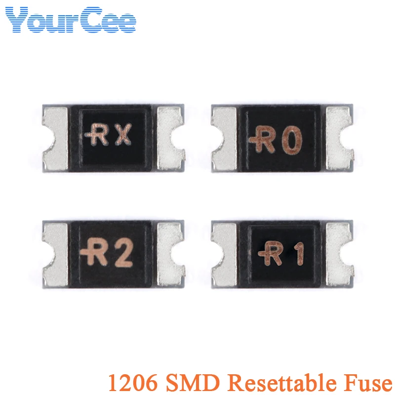 10Pcs 1206 PTC SMD Resettable Fuse 1500ma 1.5A 1000ma 1A 200ma 0.2A 160ma 0.16A 100ma 0.1A Recovery Fuse 0603 1210 1812 20180805